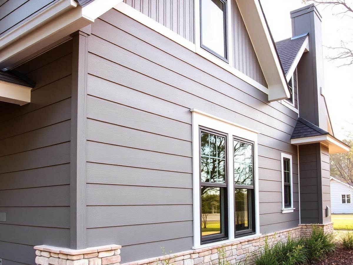 James Hardie fiber cement siding installation on a Texas home